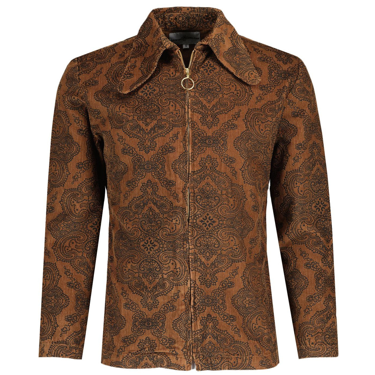 Ziggy Paisley Madcap England Big Collar Cord Shirt