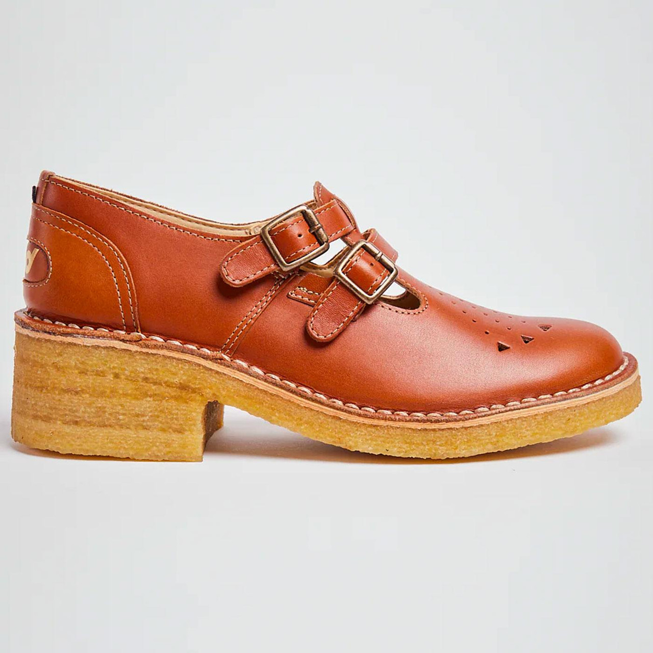 Dion Pod Original Leather T-Bar Platform Shoes T