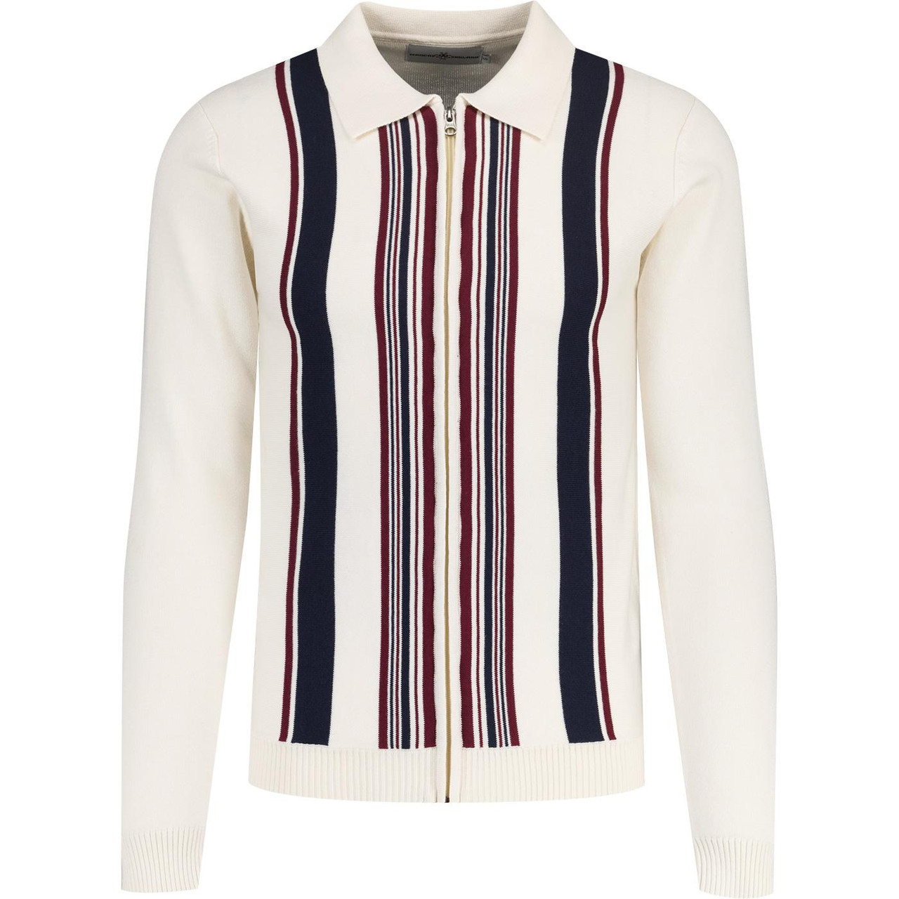 [Speakeasy Madcap England Stripe Zip Through Polo]