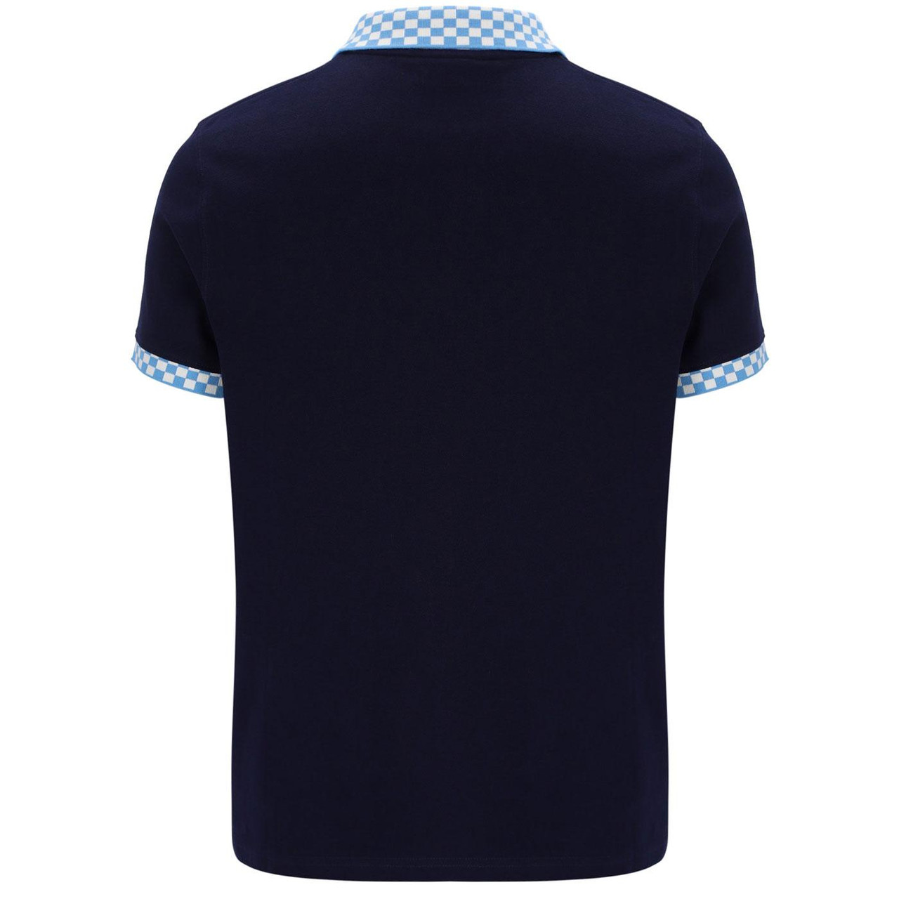 Ciro Sergio Tacchini Chequerboard Collar Zip Polo1