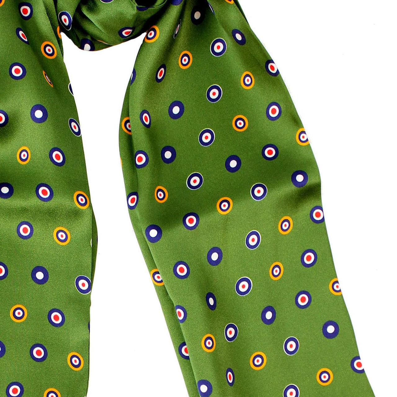 TOOTAL Mod Target Roundel Retro 60s Silk Scarf PG