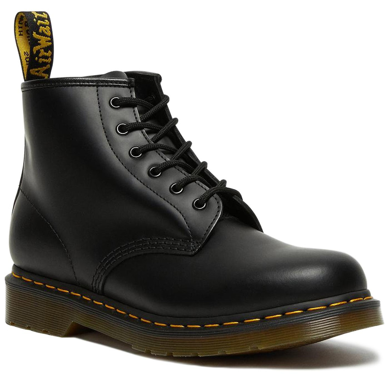 Dr Martens 101 Men's Retro Mod 6-Eyelet Boots in Black
