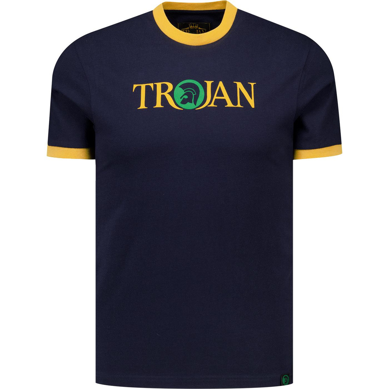 T-shirt Uomo Trojan Records Nera Logo Rasta 100% Cotone 3XL - Foto 9