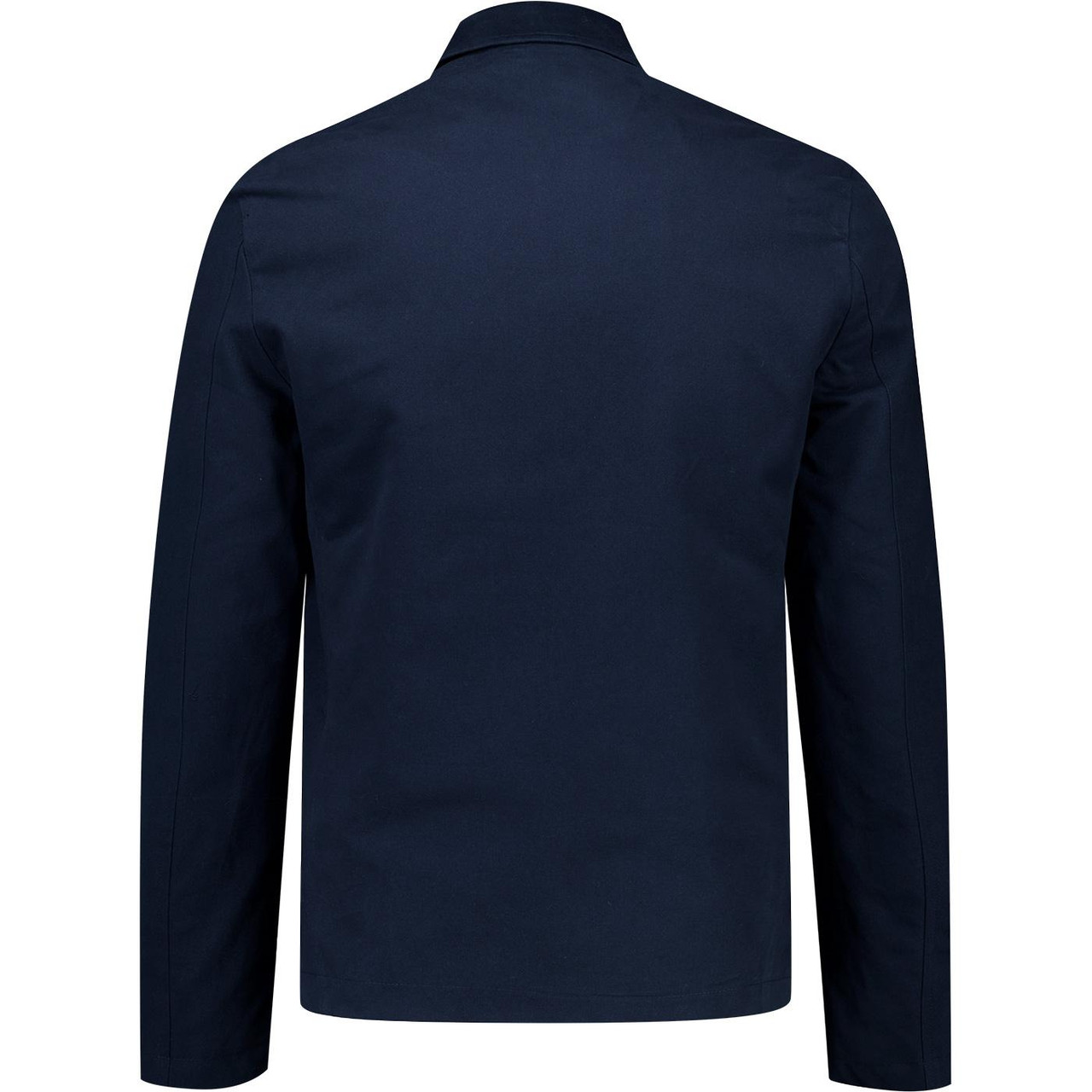 Trojan 60s Paisley Trim Fly Front Car Coat (Navy)