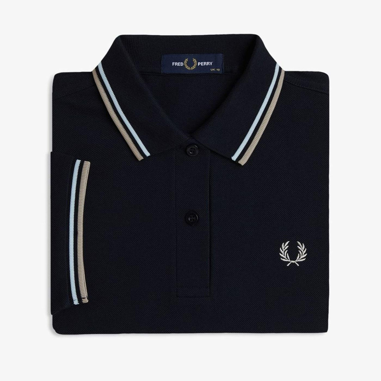 FRED PERRY Women G3600 Retro Twin Tipped Polo N/LI