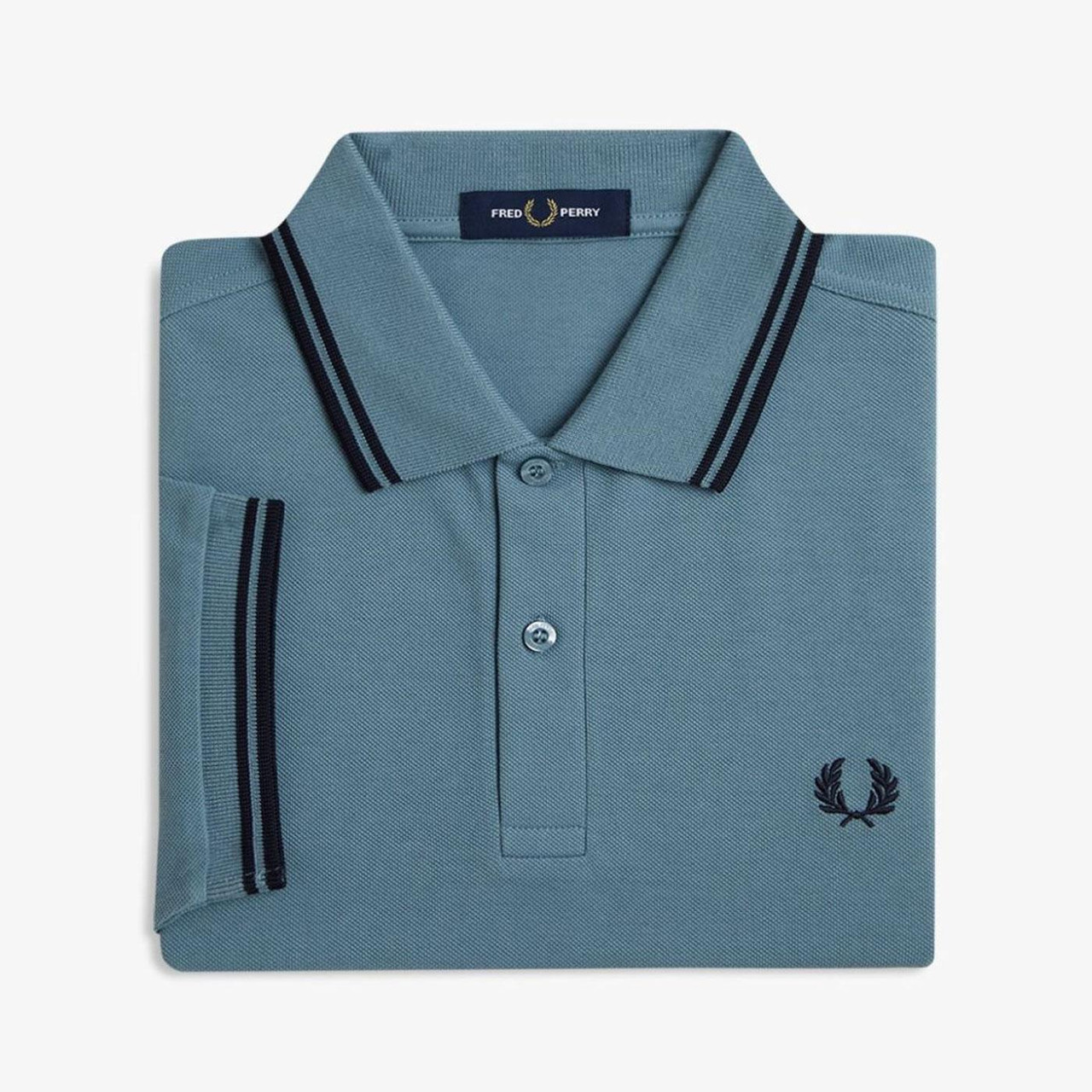 トップス FRED PERRY/Twin Tipped Ribbed Polo Shirt Fred Perry Black Twin Tipped Polo Shirt M12 N06 | Jules B