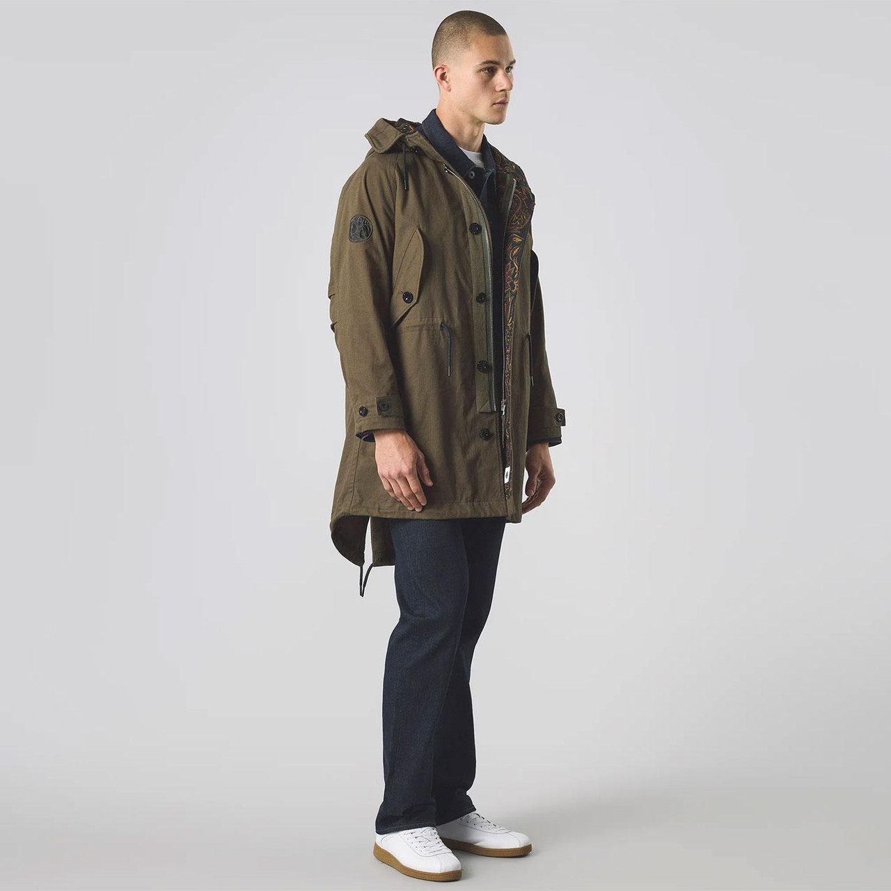 M52 Pretty Green Men's Retro Mod Fishtail Parka K