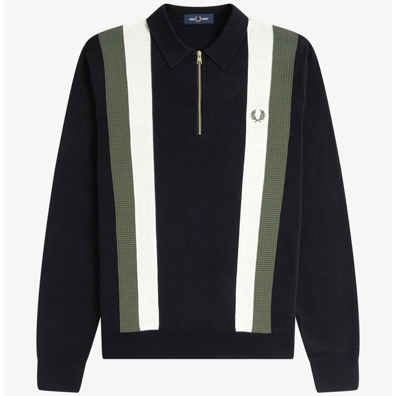 fred-perry-ls-multi-textured- 