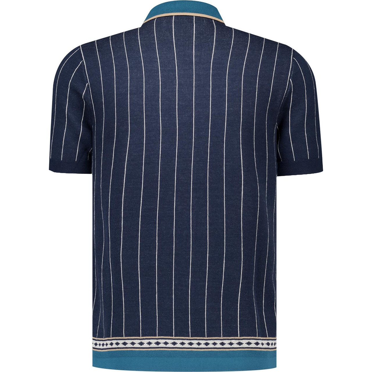 Original Penguin Vertical Stripe Interlock Polo DS