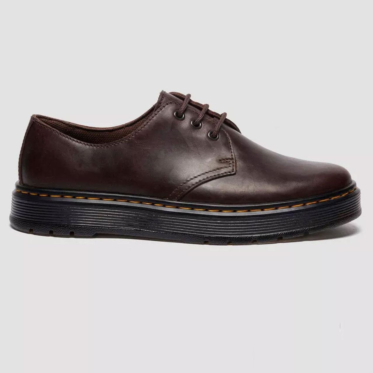 brunt crazy about ブラック Brookline Lo Dr Martens Crazy Horse Leather Shoes