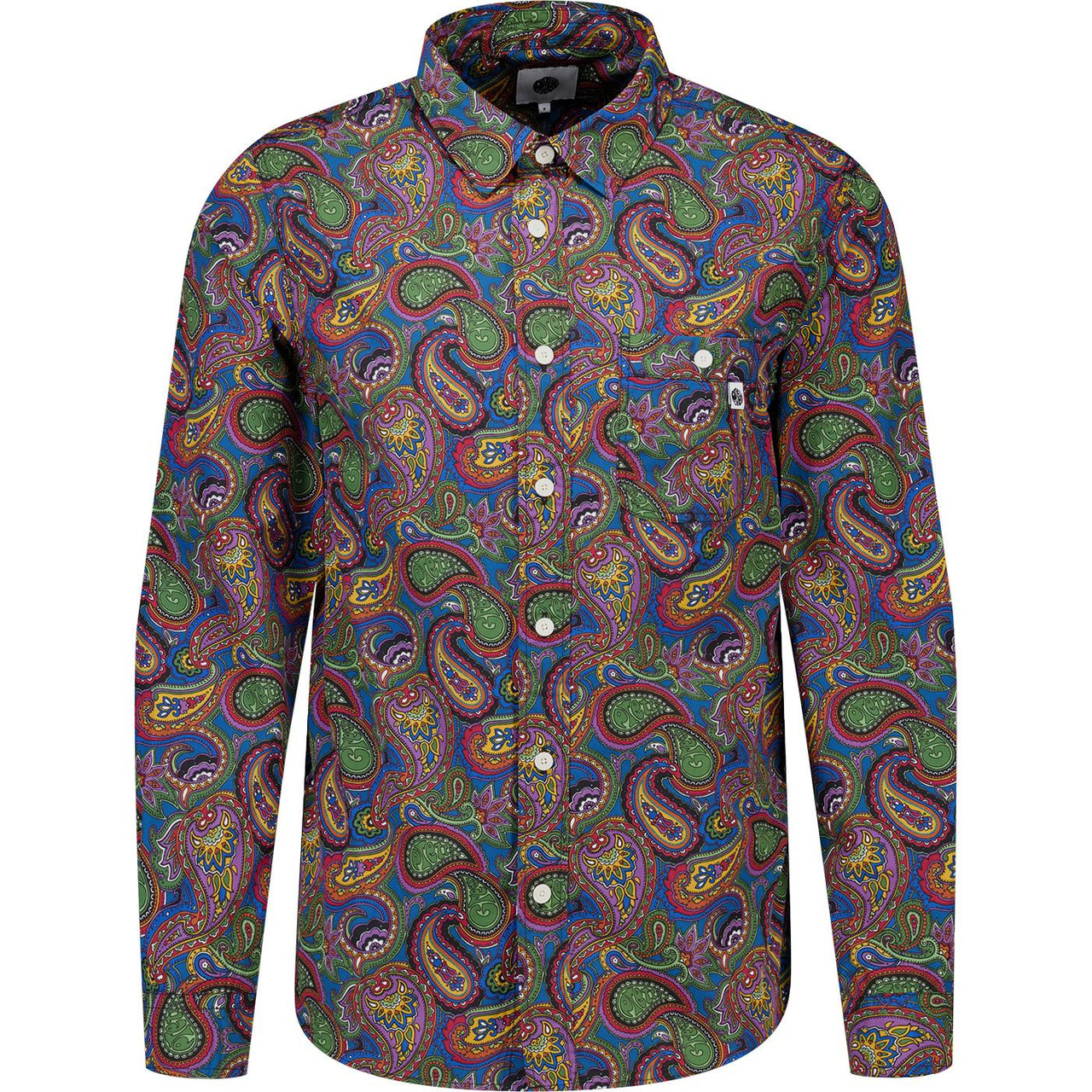 Pretty Green Garment Washed House Paisley Shirt Pretty Green Garment Washed House Paisley Shirt