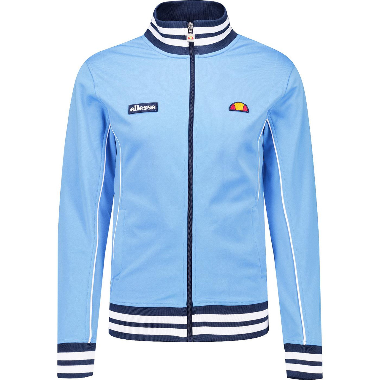 Milan Ellesse Retro Striped Trims Track Jacket B/N