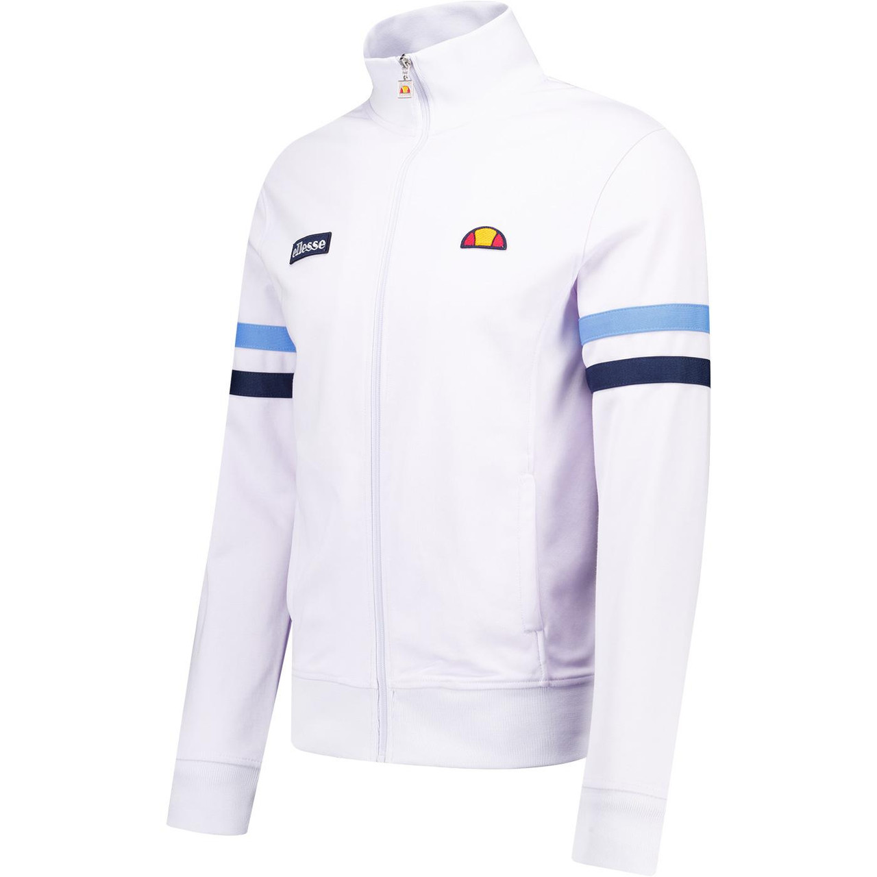 Roma Ellesse 80s Sleeve Stripe Track Jacket White