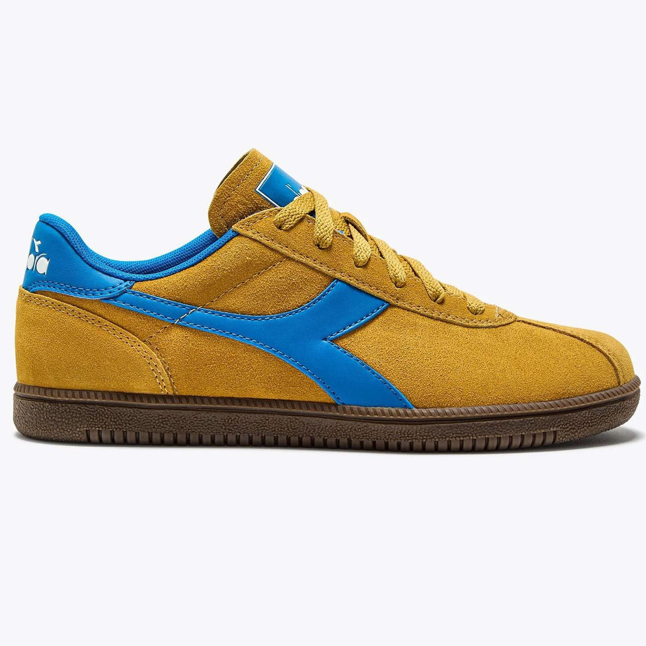 Tokyo Diadora Retro 80s Casuals Suede Trainers in Golden Spice