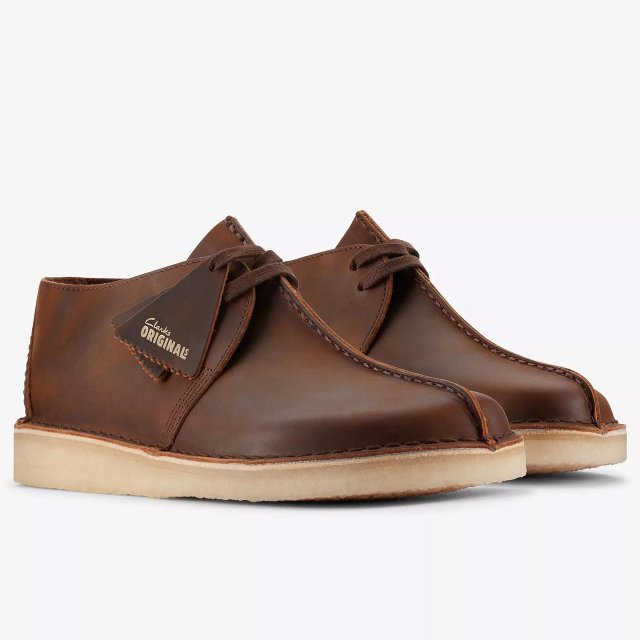 Desert Trek Clarks Originals Leather Shoes Beeswax