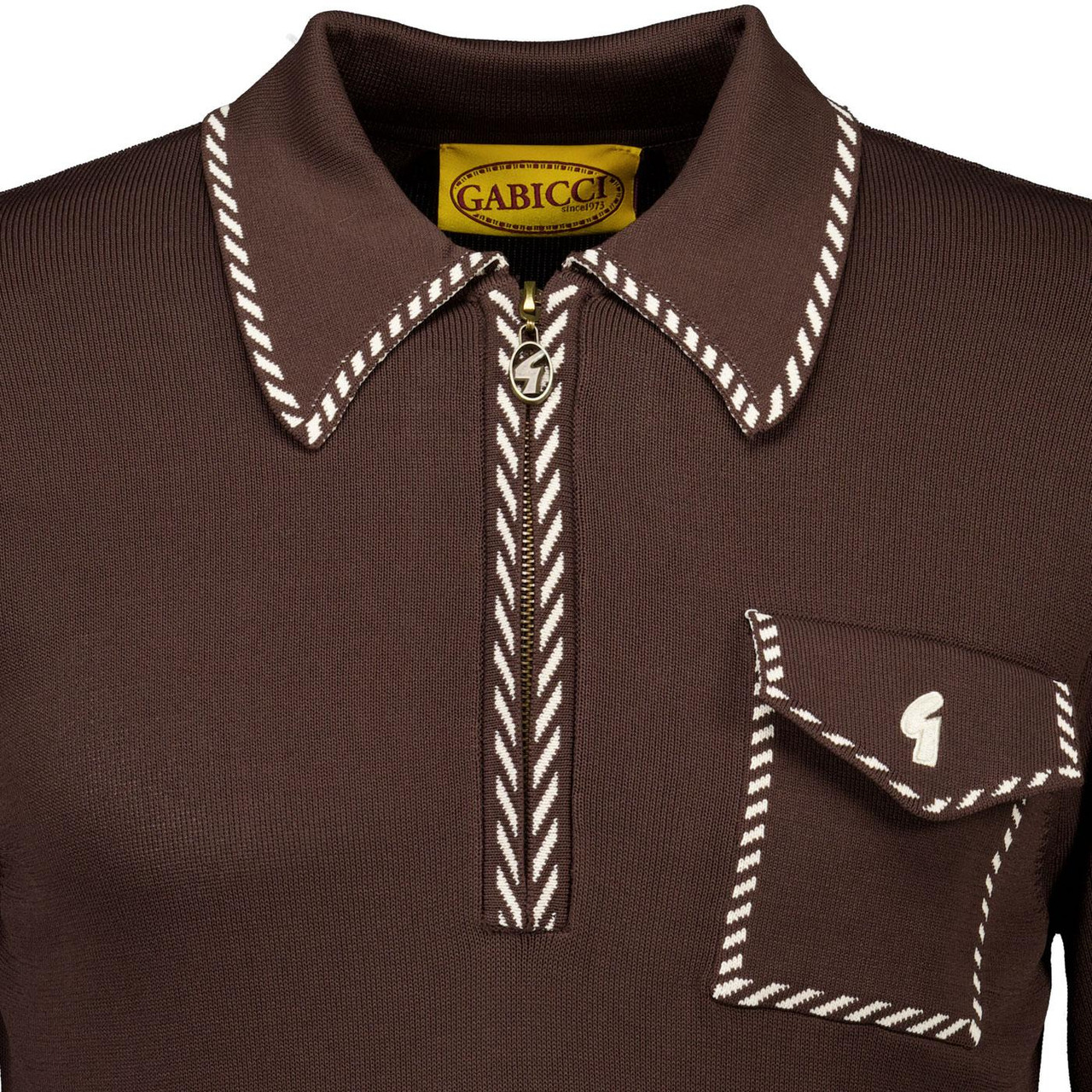 Kiki Gabicci Vintage Archive 70s Knitted LS Polo C