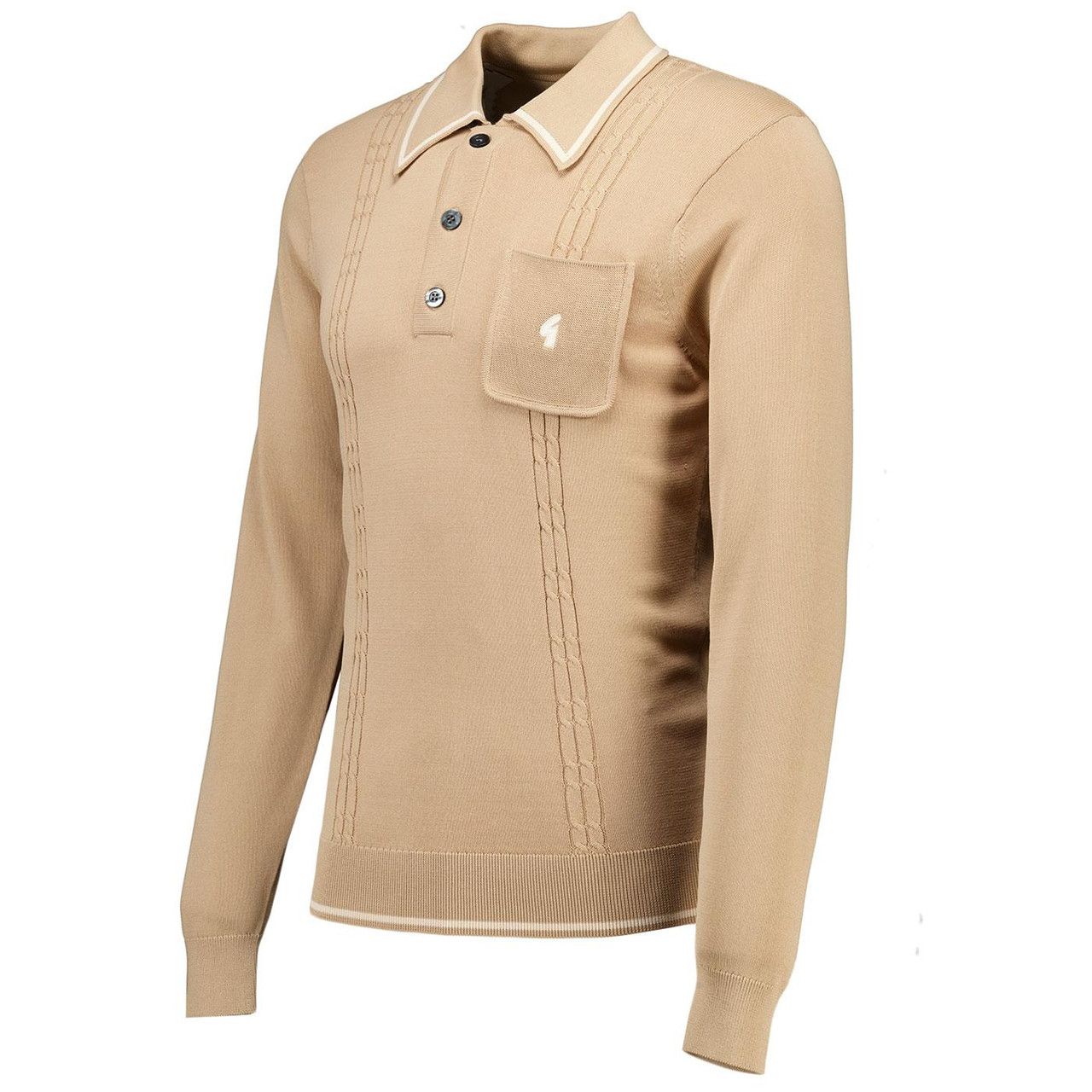Ned Gabicci Vintage Archive 70s Knitted LS Polo N