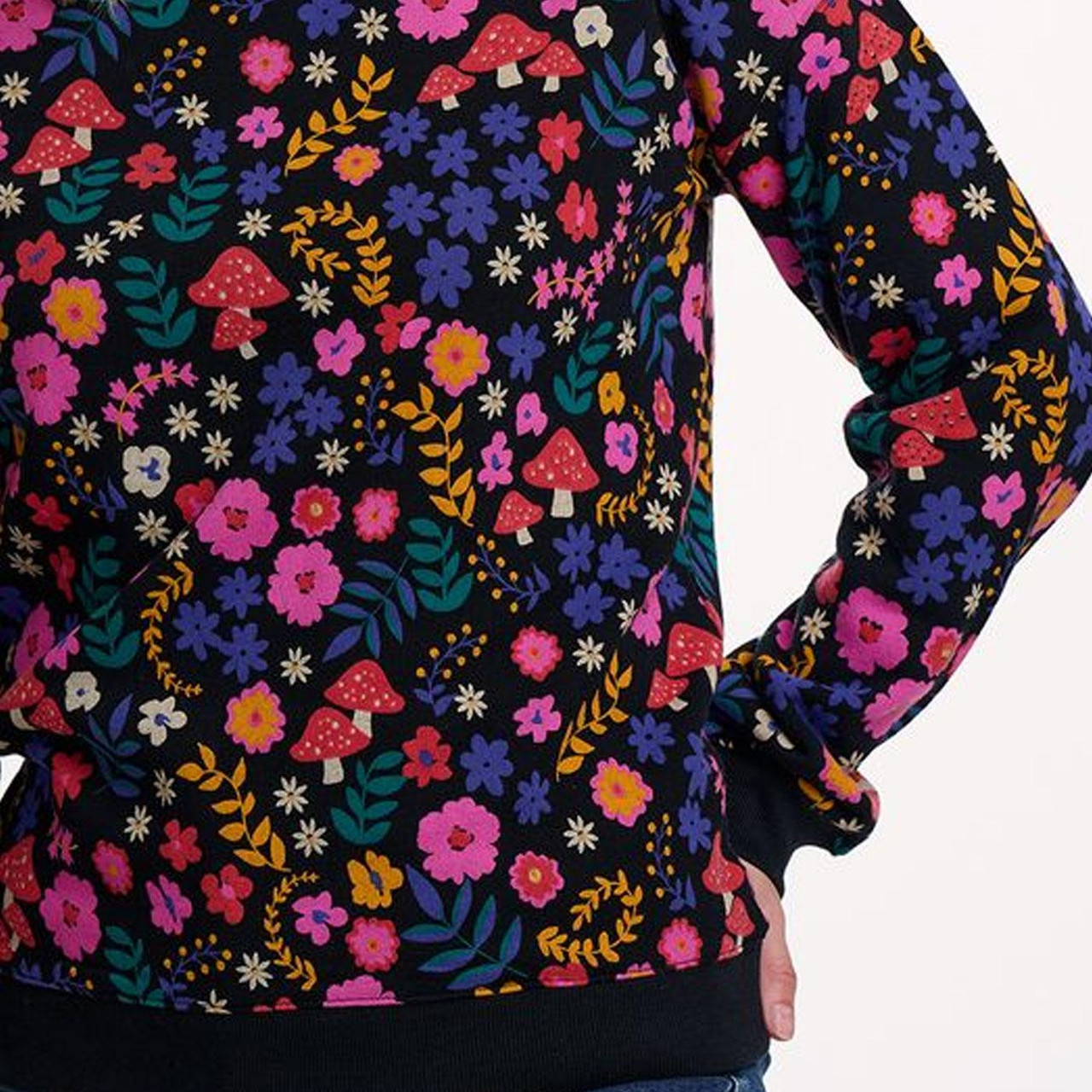 Noah Sugarhill Retro Toadstool Floral Sweatshirt