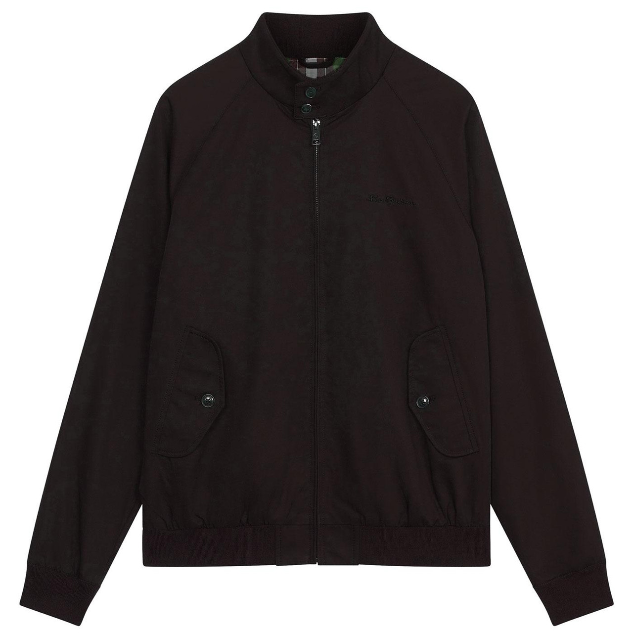 Ben Sherman Men's Mod Harrington Jacket in Black