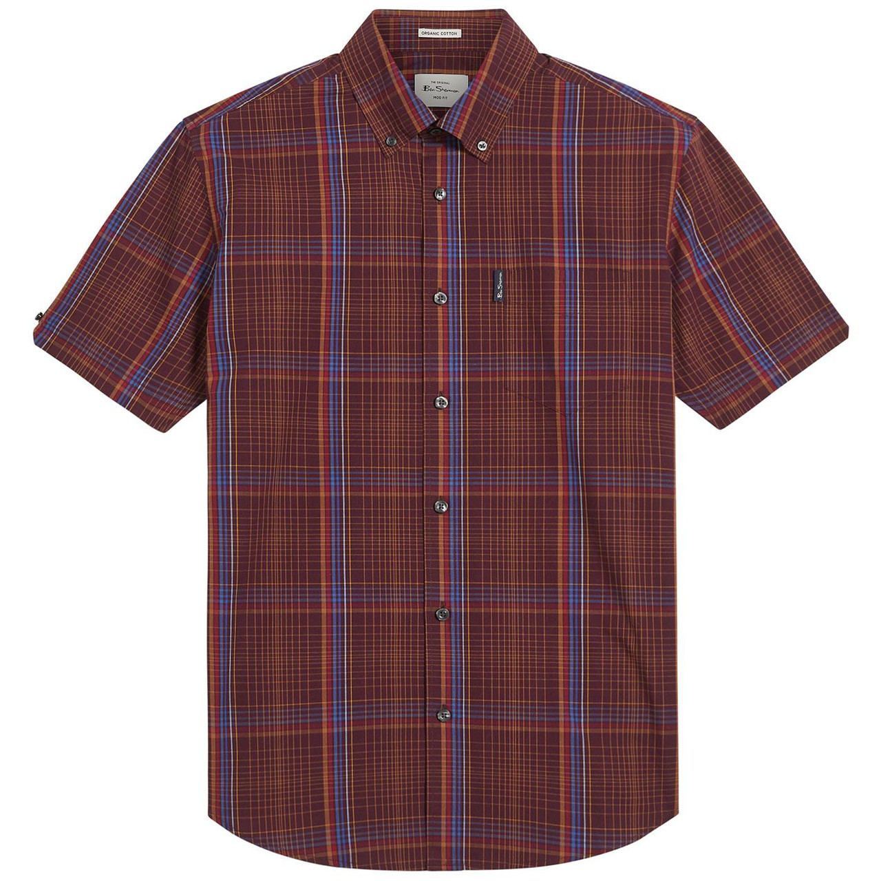 Ben Sherman Mod Linear Check Button Down Shirt DW