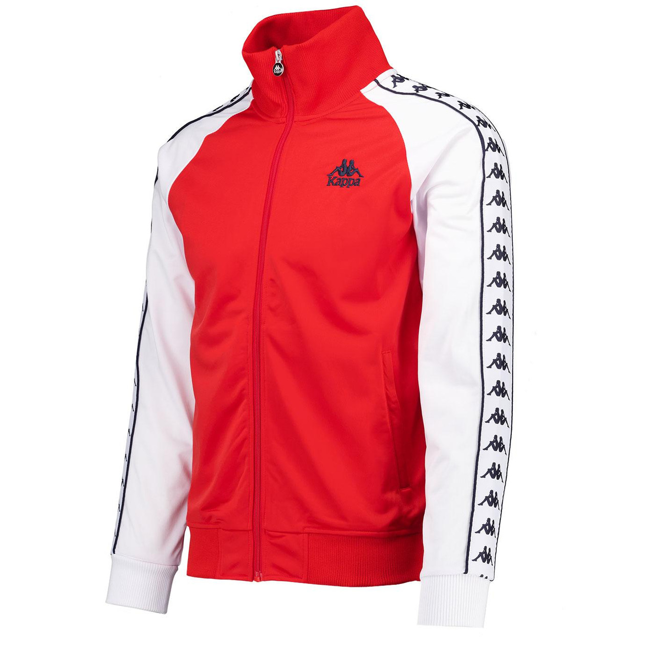 Kappa Banda Ulrich Track Top – Red 80s Terrace Icon