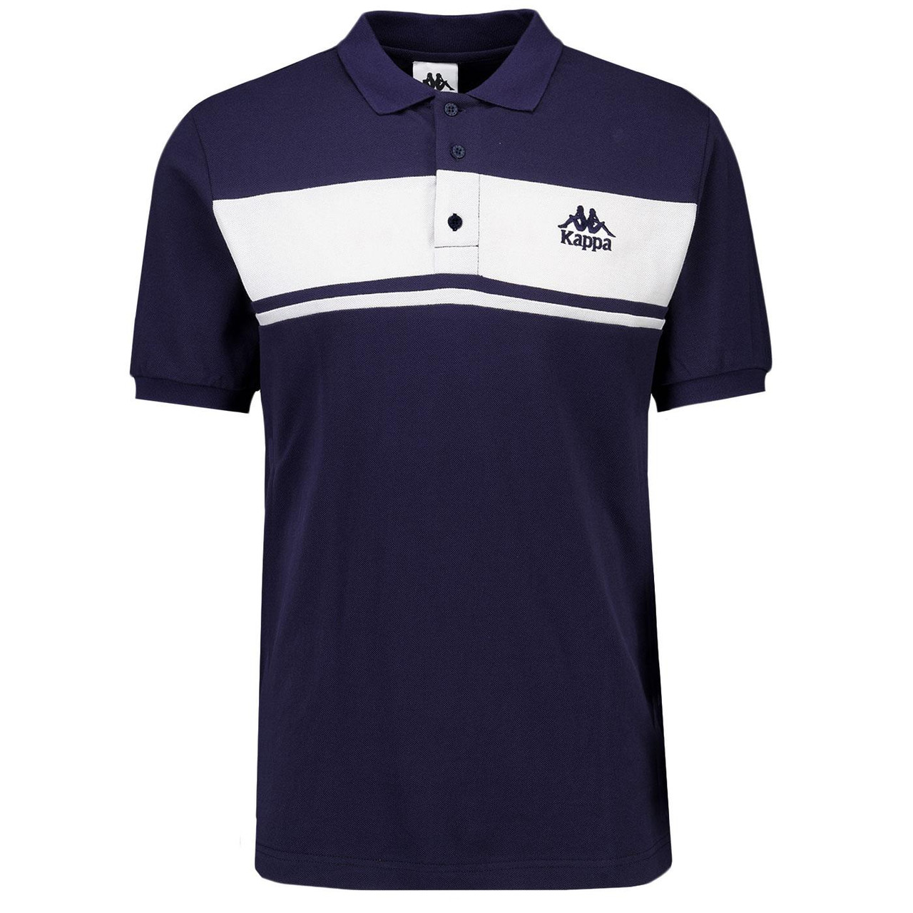 Kappa Urwen Authentic Polo - 1980s Retro Style in Dark Blue