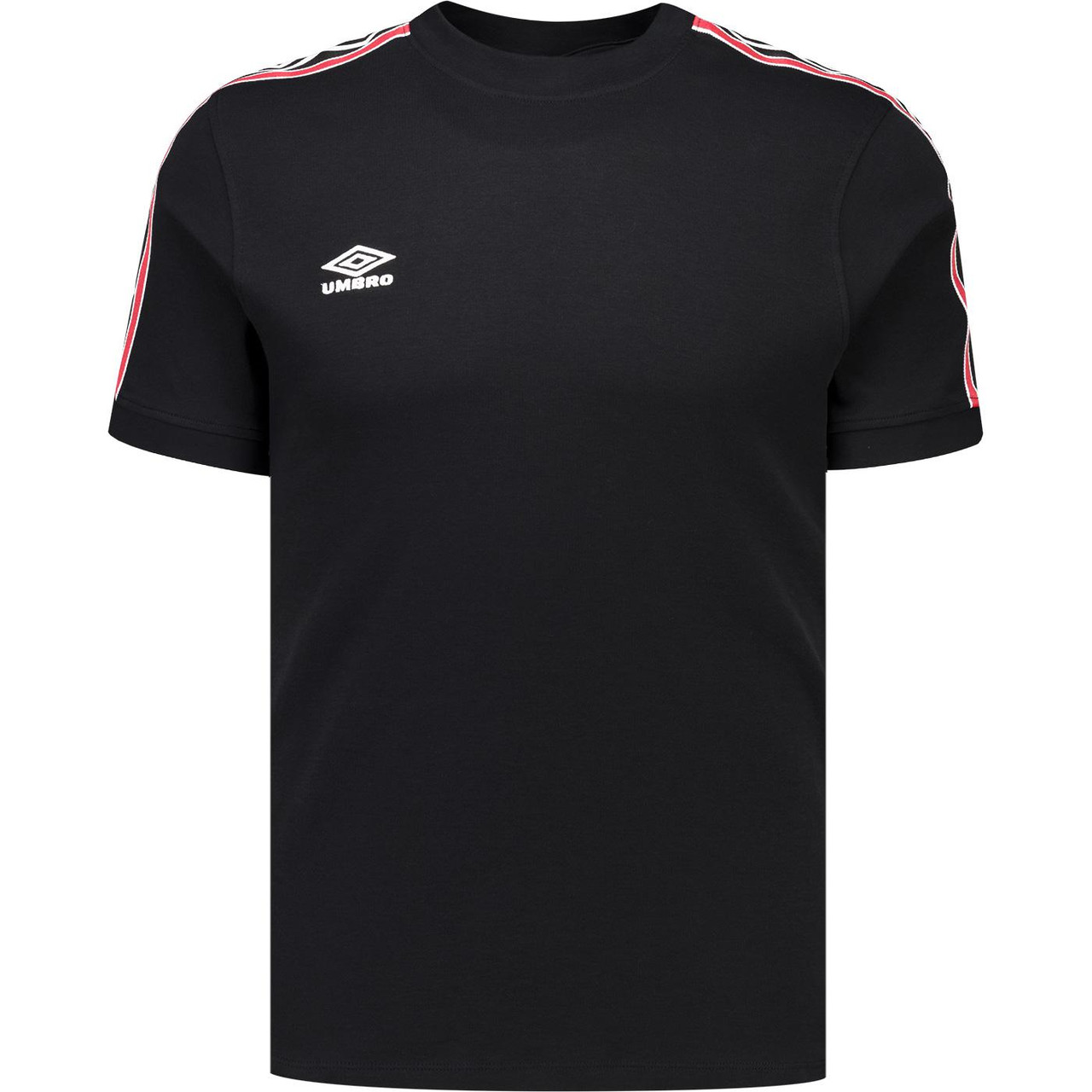 Umbro Retro 90s Contrast Taped Crew Neck Tee Black