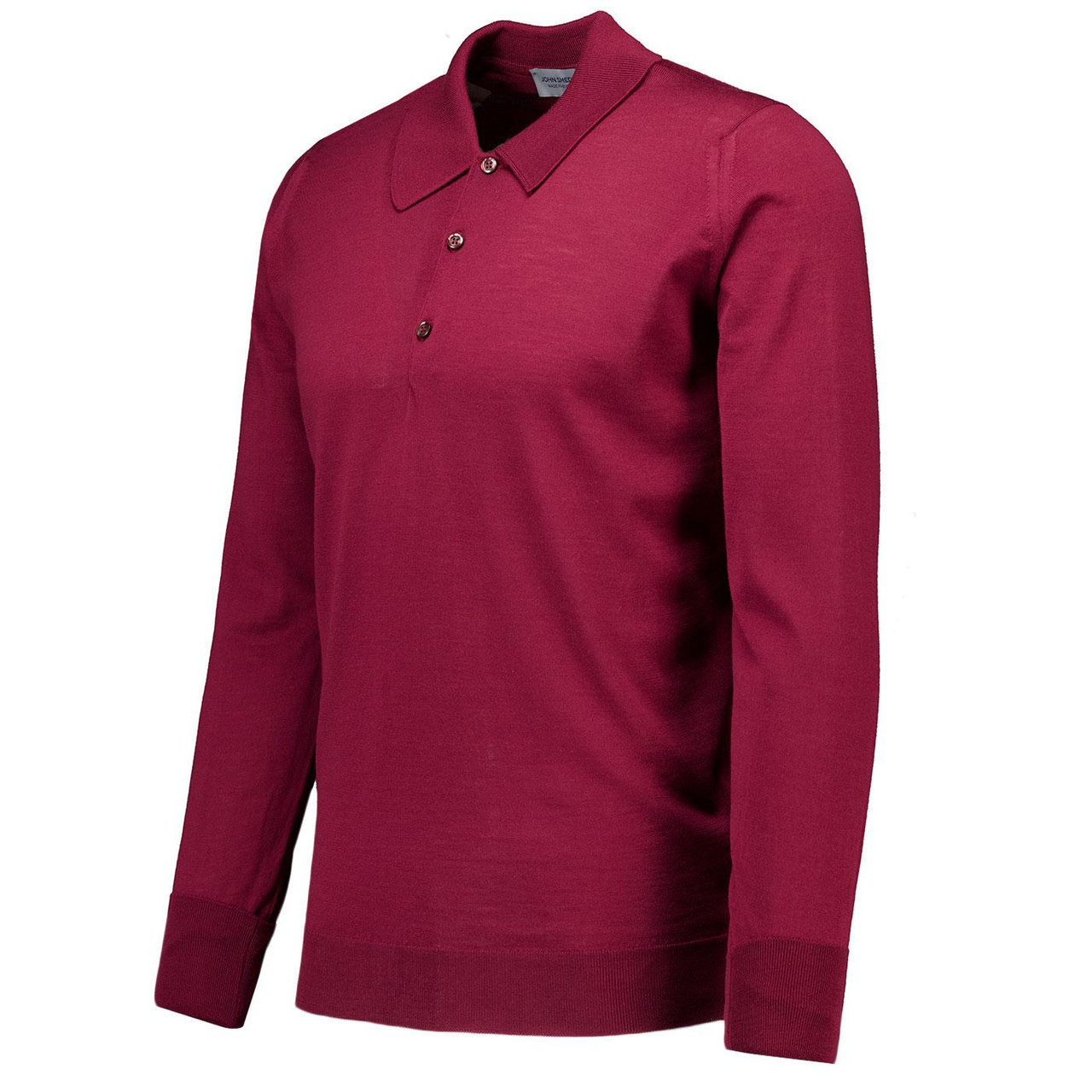 John Smedley Dorset Polo – Autumn Luxe in Woolf Red Wool