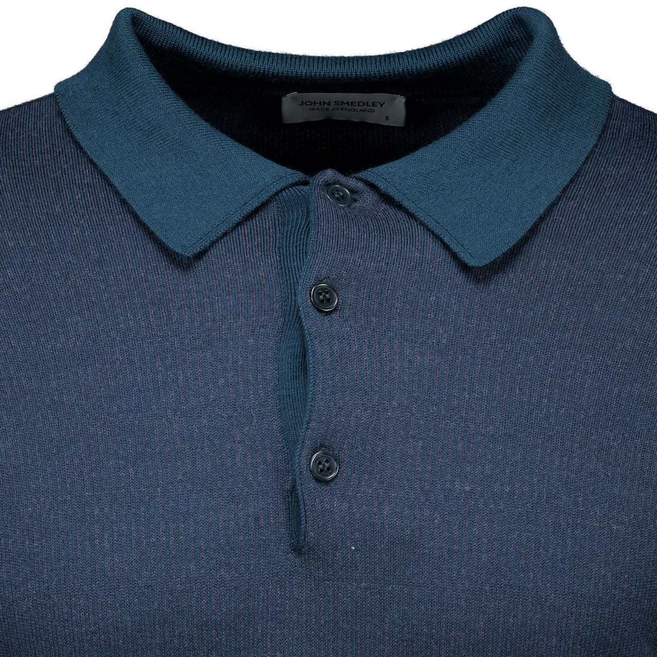 John Smedley Herbie Polo Mod Jacquard Knit in Green