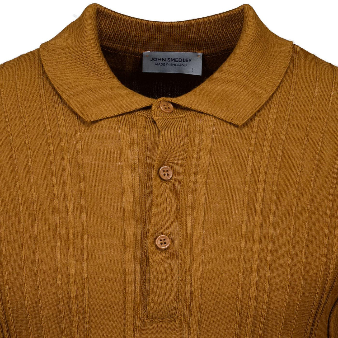 Jaxen John Smedley Mod Ribbed Merino Polo Shirt KB