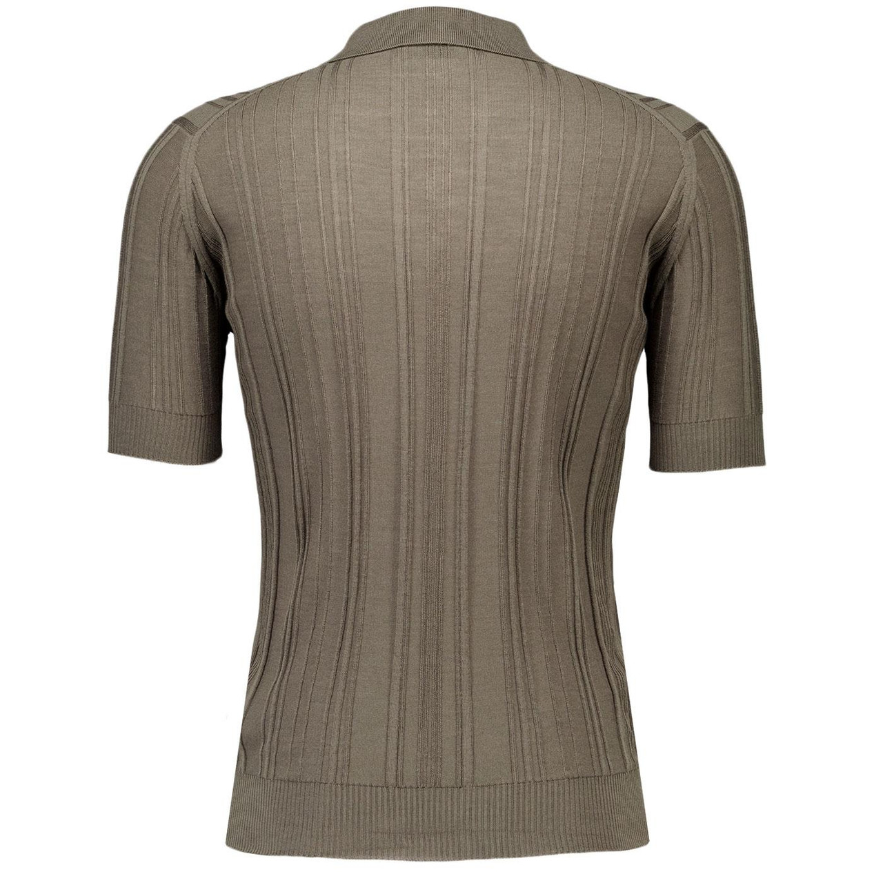 John Smedley Jaxon Mod Ribbed Polo Made in England in Green