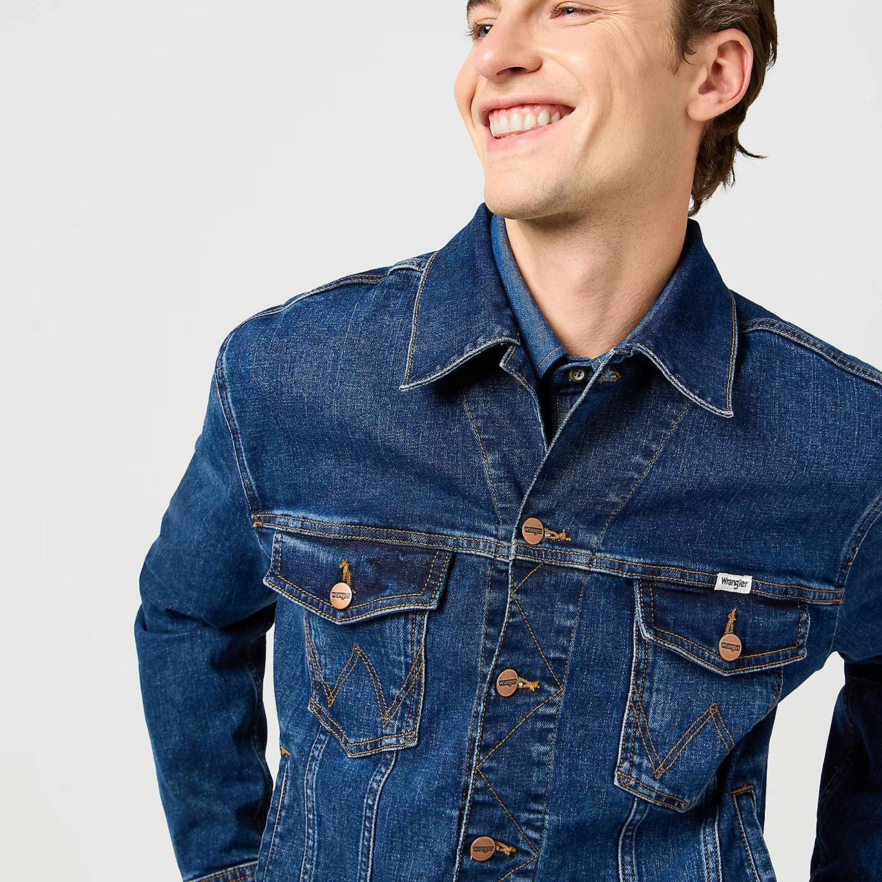 Wrangler Mod Regular Classic Blue Denim Jacket MH