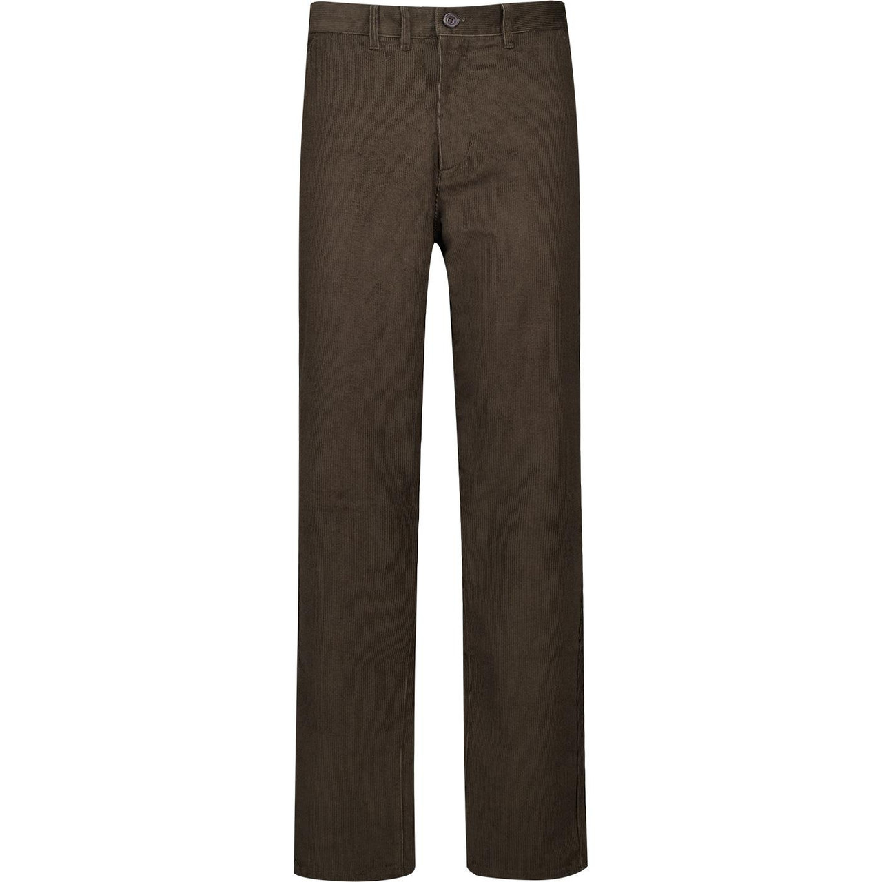 Norwood Farah Regular Fit 11W Corduroy Trousers Walnut