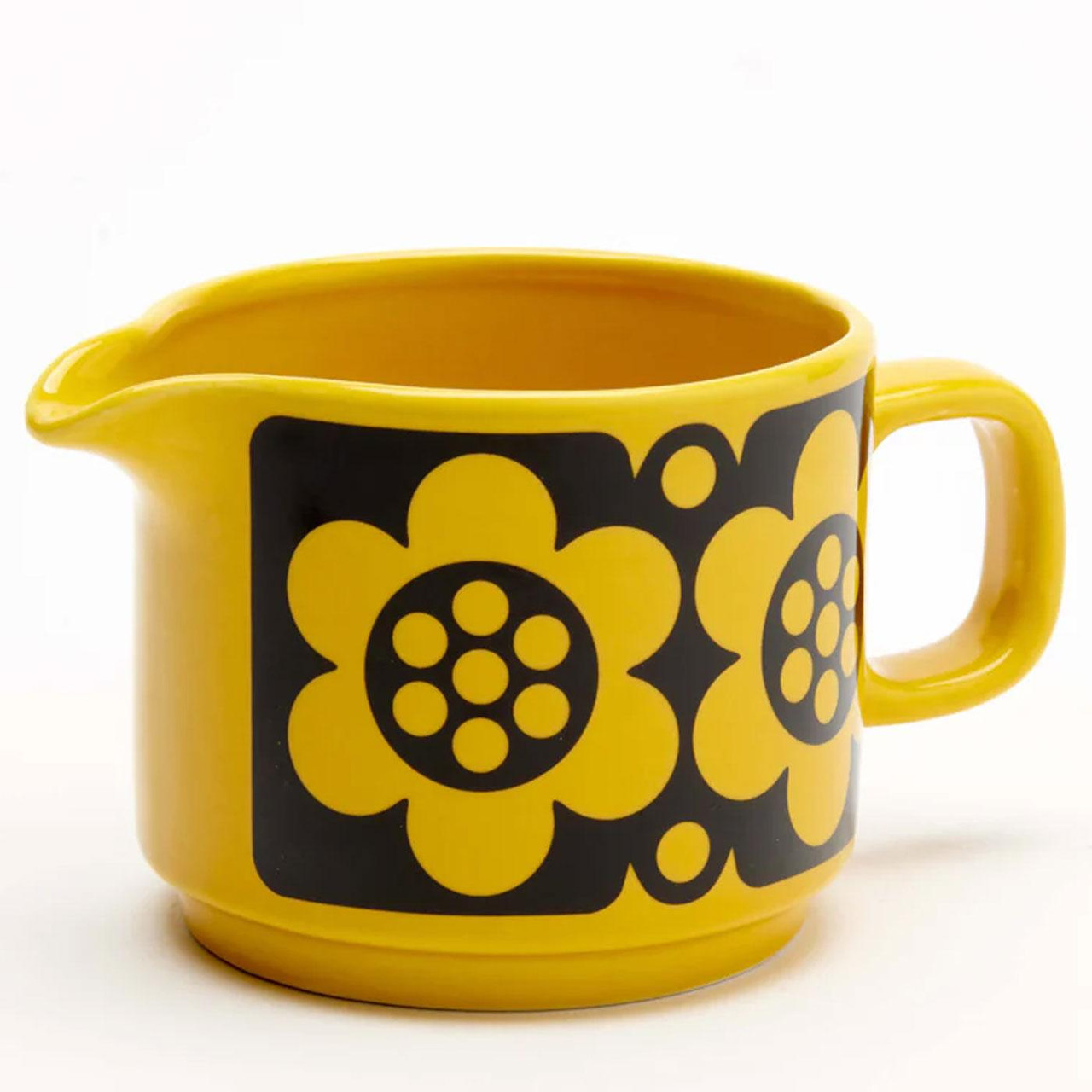 Magpie x Hornsea Retro Stoneware Geo Flower Jug