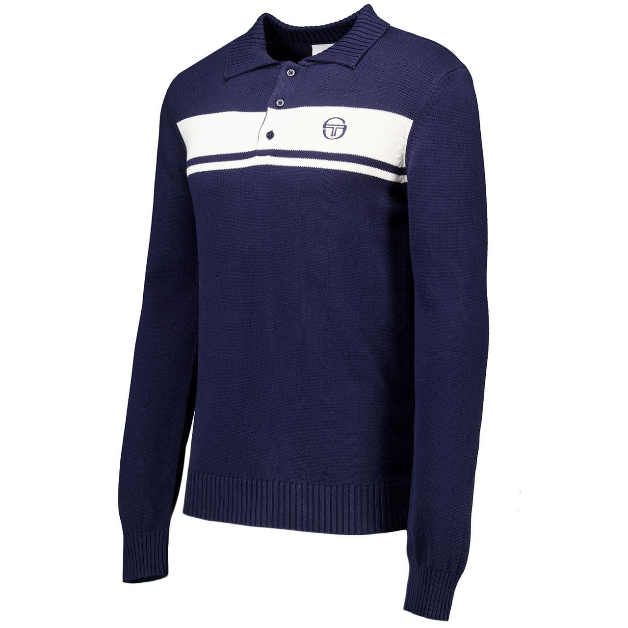 Damarindo Sergio Tacchini Long Sleeve Knit Polo MB