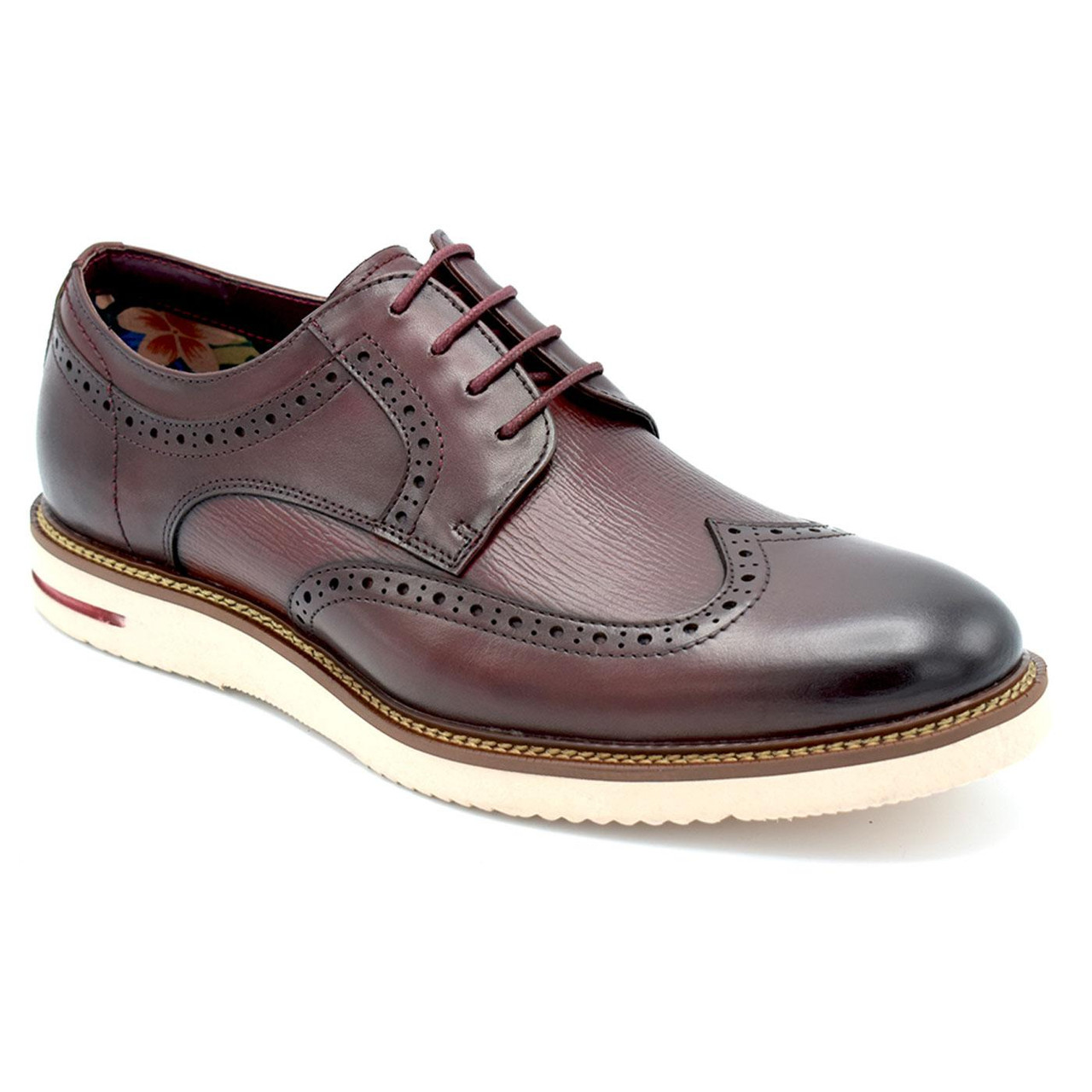 Megmillar Paolo Vandini 80s Sneaker Brogues Bordo1