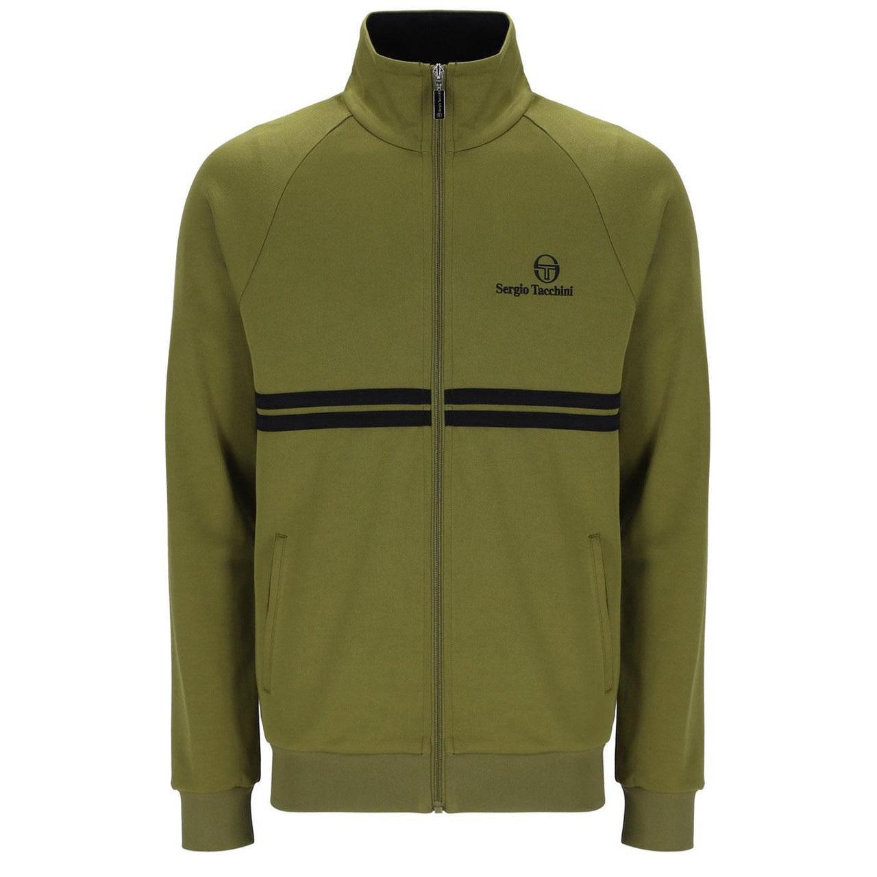 New Dallas Sergio Tacchini 80s Retro Track Top Avocado