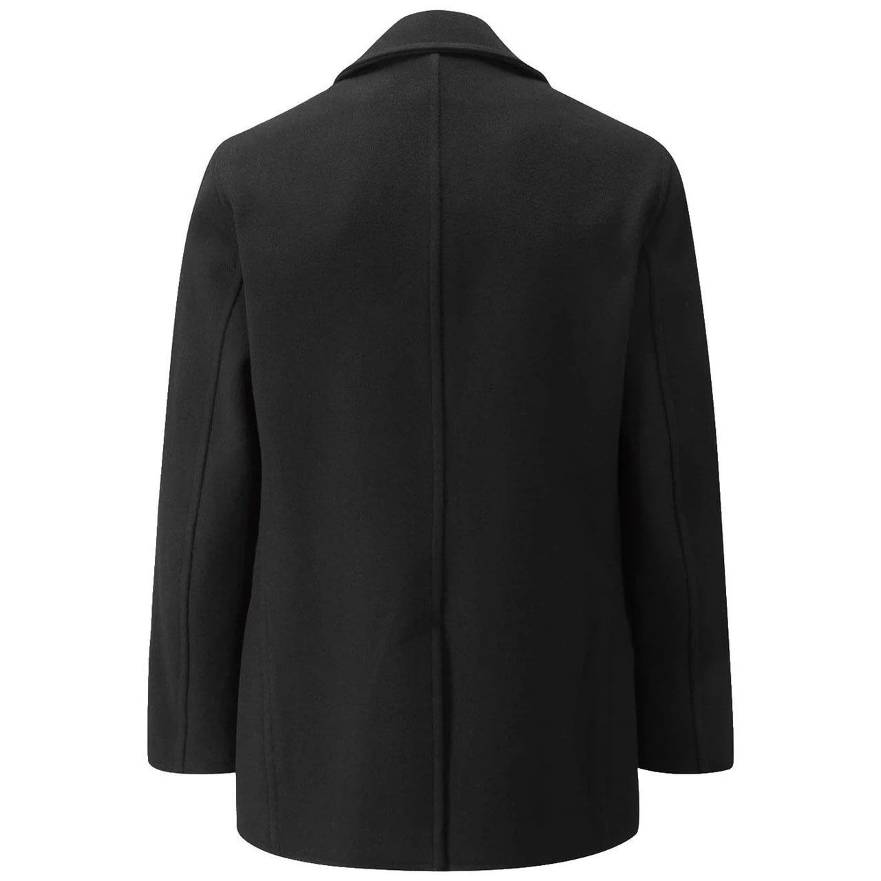 Gloverall Churchill Made in England Reefer Peacoat in Black
