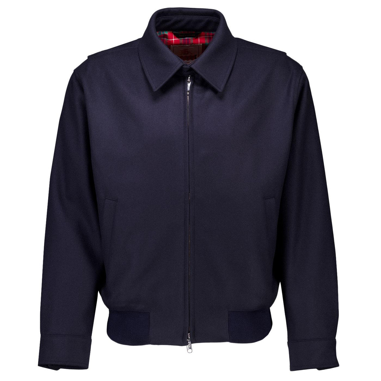 Baracuta G18 Melton Deep Blue Winter Bomber Jacket