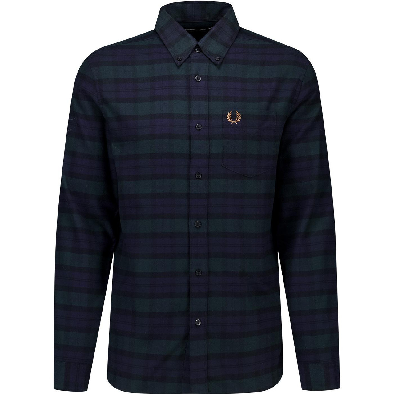 Fred Perry Brushed Twill Blackwatch Tartan Shirt