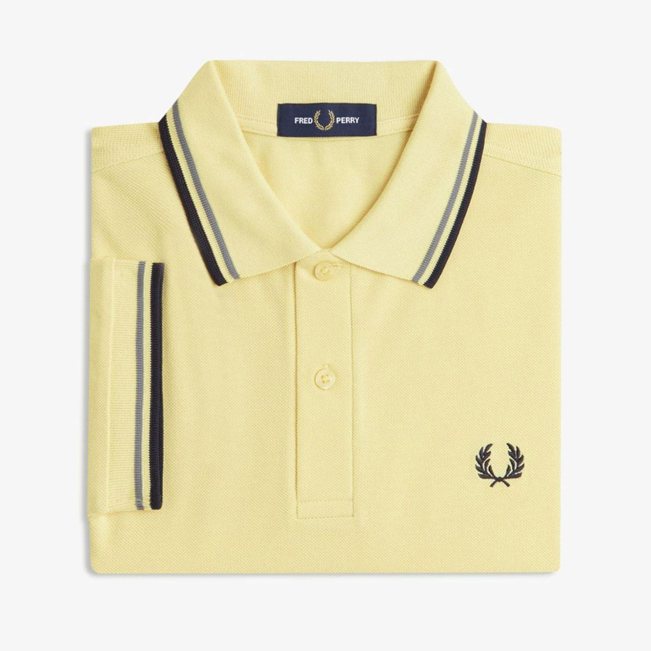 Fred Perry M3600 Mod Twin Tipped Pique Polo in Champions Gold