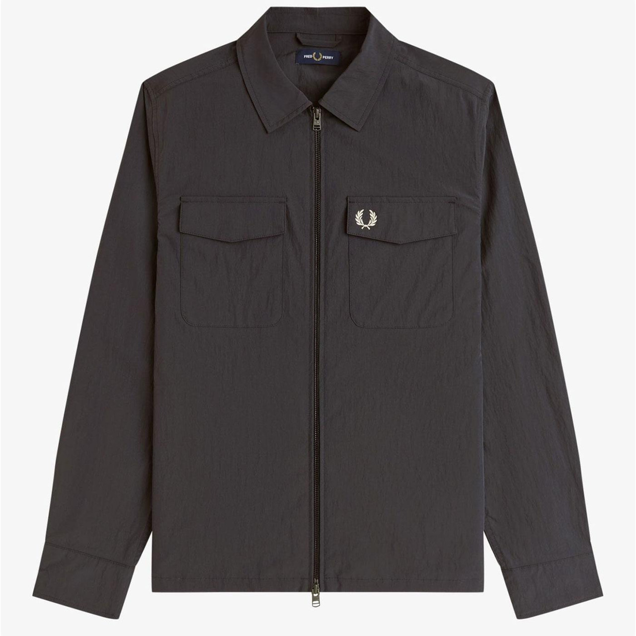 tala3さん専用 FRED PERRY Zip Overshirt／ジップアッ Zip Through Overshirt - Dark Airforce | Men's Shirts