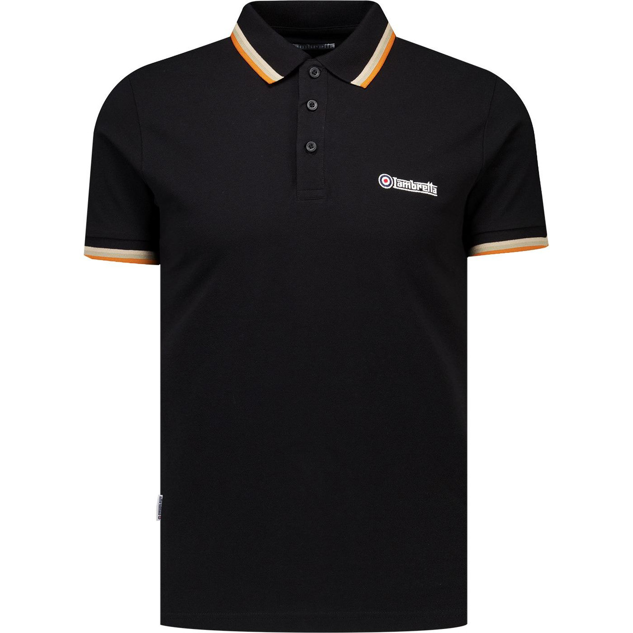 Lambretta Retro Triple Tipped Pique Polo (B/S/C/O)