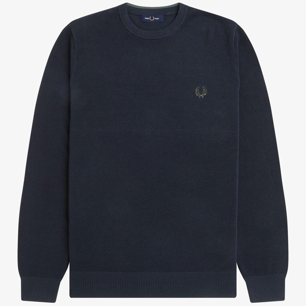 Fred Perry Retro Pique Stitch Crew Neck Jumper N