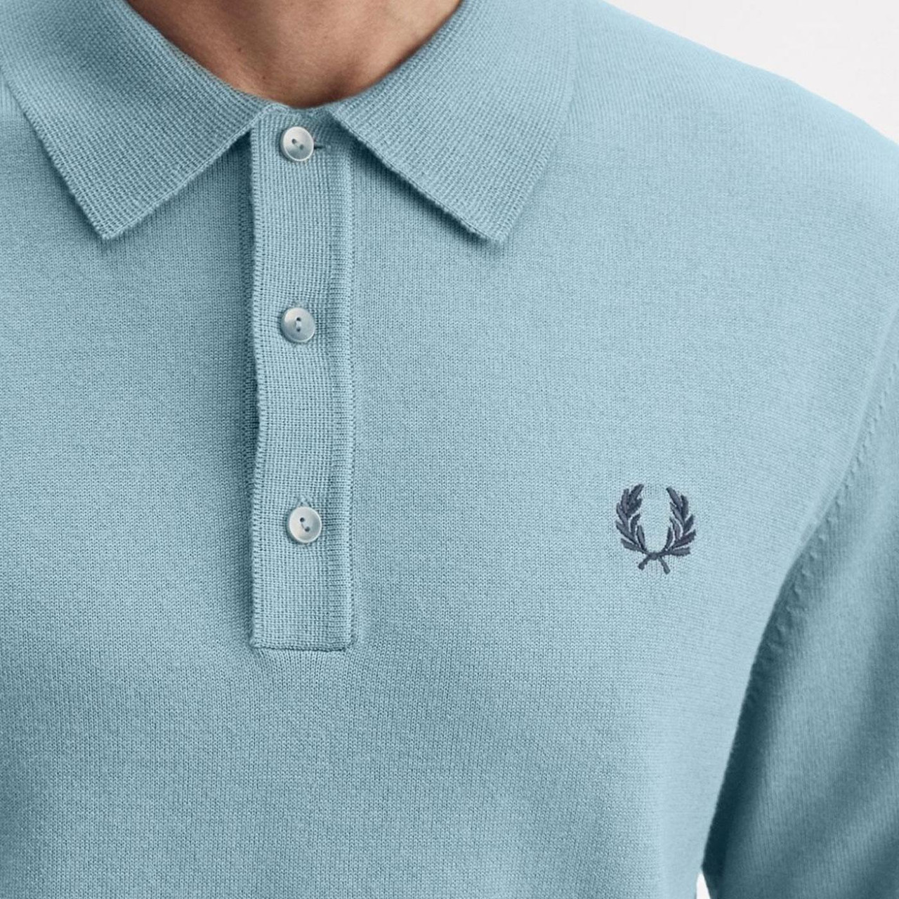 Fred Perry Classic Long Sleeve Knitted Polo (SB)