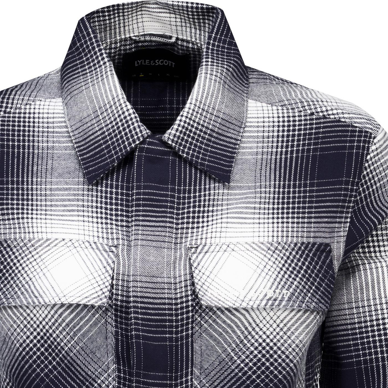 Lyle & Scott Retro Ombre Check Cotton Overshirt NS
