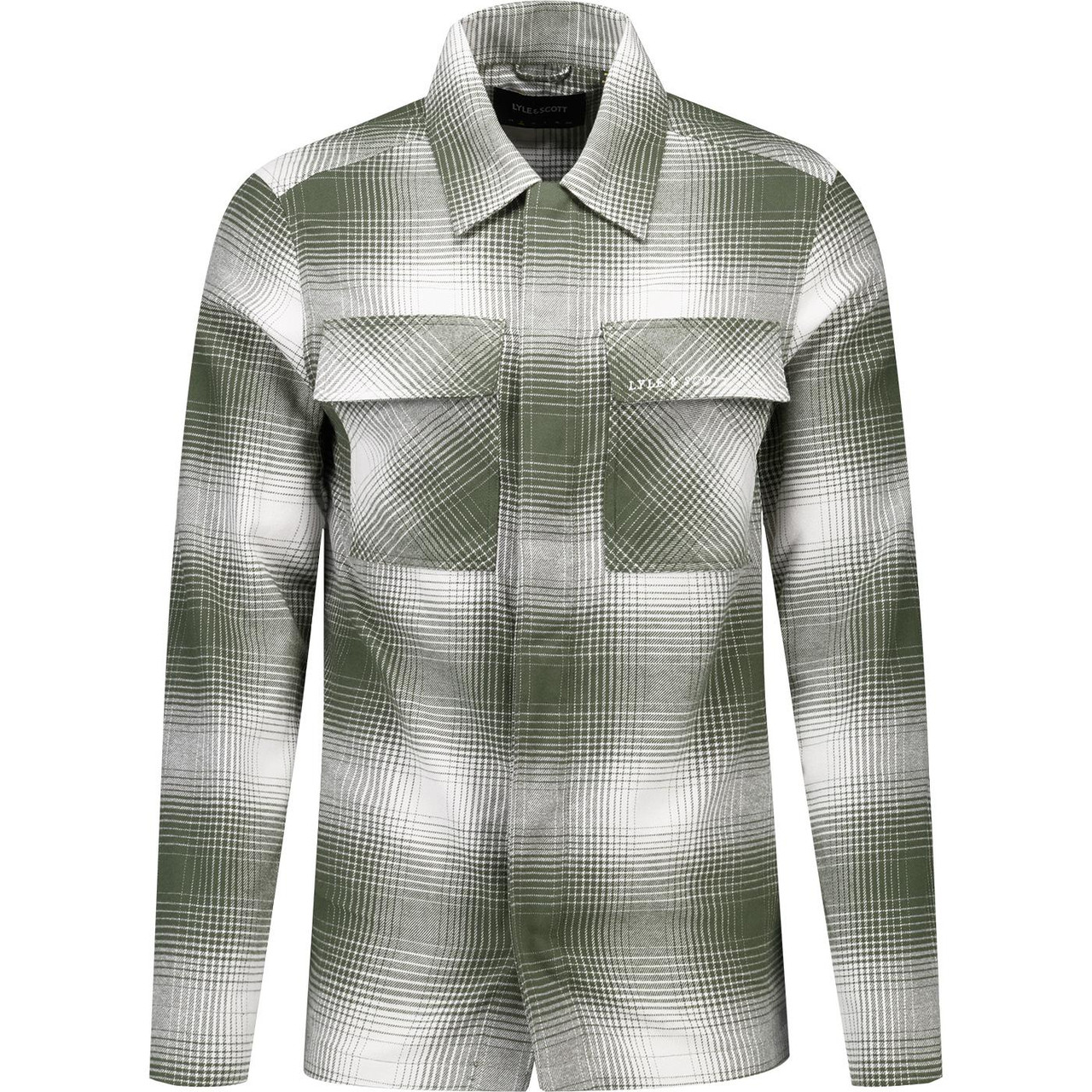 Lyle & Scott Retro Ombre Check Cotton Overshirt DD