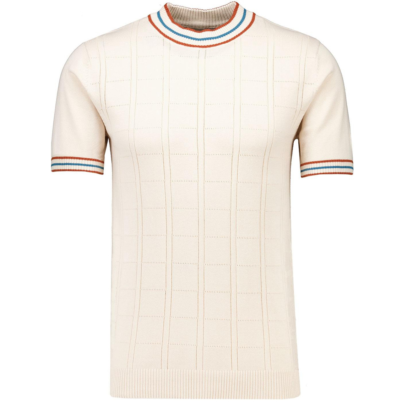 Wilson Madcap England Mod Pointelle Knit Turtleneck Tee in Birch