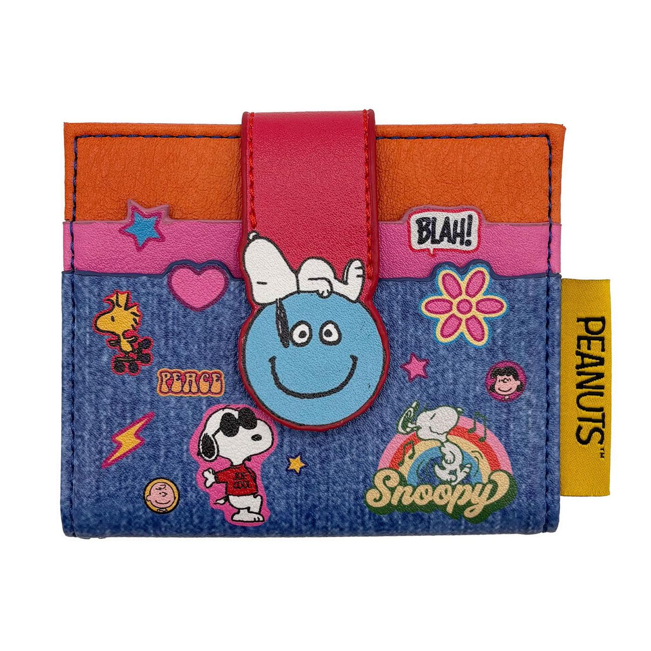 Peanuts Snoopy & Woodstock Patch Foldover Wallet