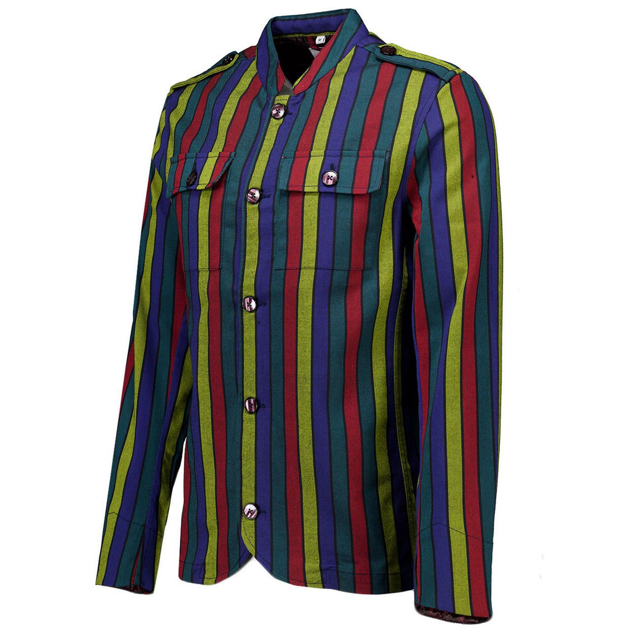 Madcap England Hendrix Stripe 60s Mod Tunic Jacket